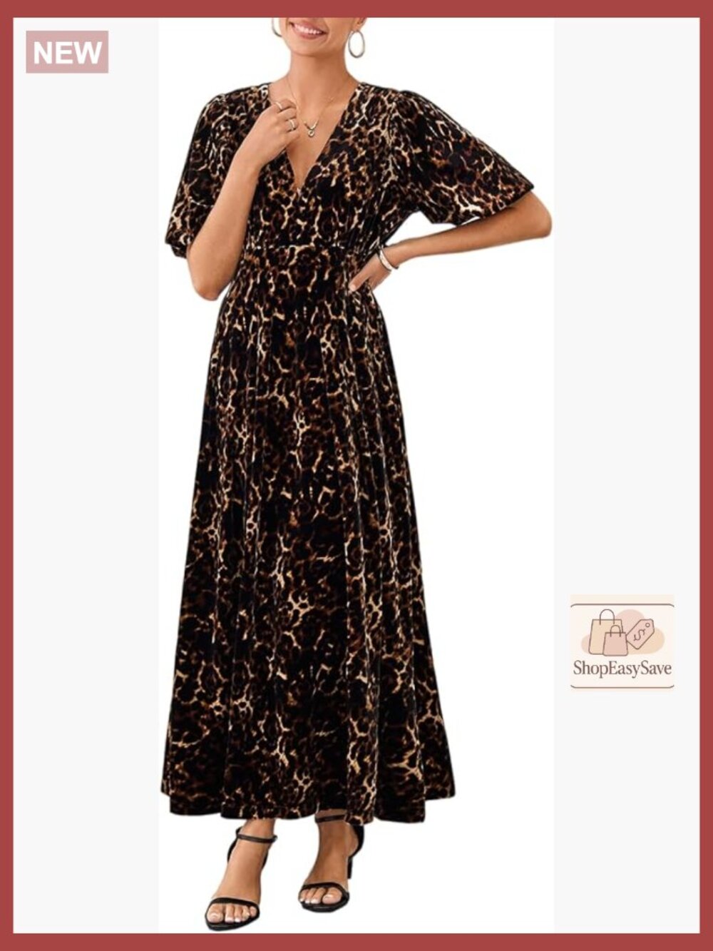 Velvet Formal Dress Elegant V-Neck Puff Sleeve Fit Flare Wedding Guest